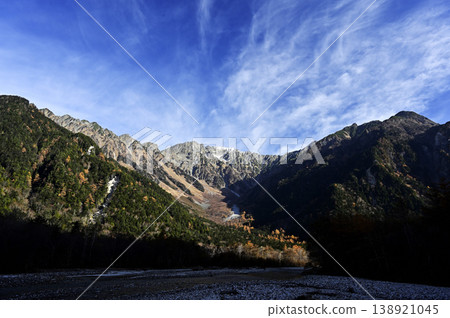 11月的上高地,穗高山(照片拍攝於梓川右岸,靠近河童橋) 11月的上高地,穗高山(照片拍攝於梓川右岸,靠近河童橋) 138921045