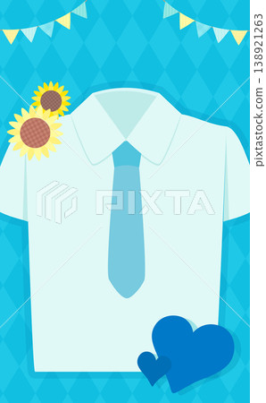 Shirt frame Father's Day gift template_No text_Vertical 138921263