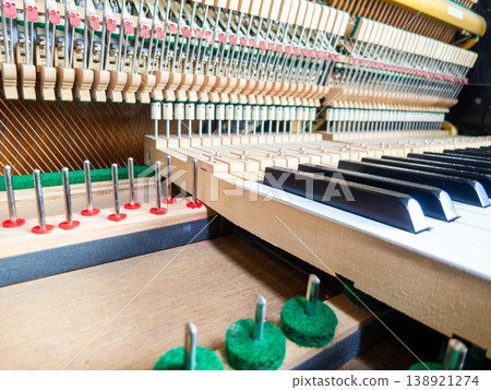 Disassembling an upright piano: Keys and hammers Disassembling an upright piano: Keys and hammers 138921274