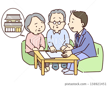 Elderly people seeking advice on selling their old homes Elderly people seeking advice on selling their old homes 138921451