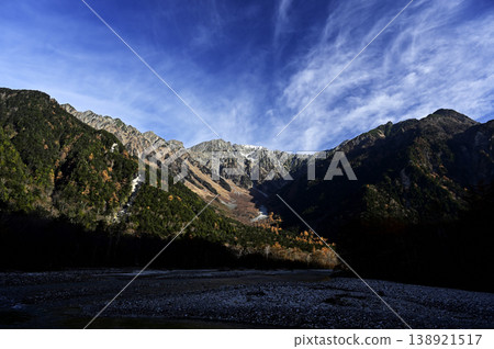 11月的上高地，穗高山（照片拍攝於梓川右岸，靠近河童橋） 138921517