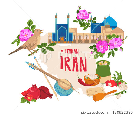 Imam Mosque (Shah Mosque) in Naqsh-e Jahan Square. Isfahan, Iran - April 30, 2025. 138922386