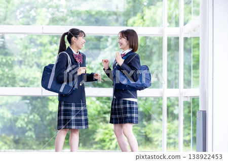 High school girls having fun 138922453