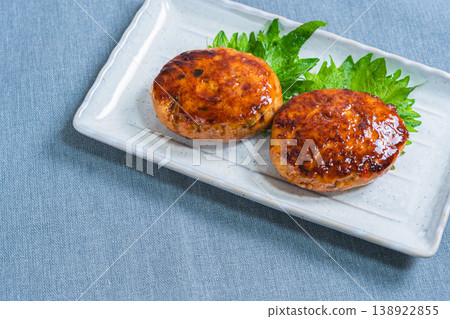 Chicken meatball hamburger steak with sweet and spicy Japanese-style chicken meatballs Chicken meatball hamburger steak with sweet and spicy Japanese-style chicken meatballs 138922855