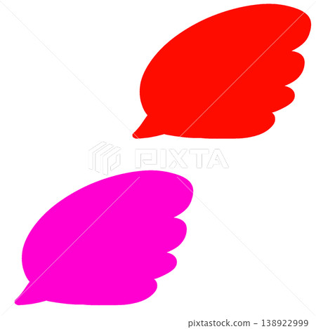 Feather speech bubble Feather speech bubble 138922999