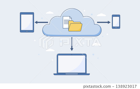 cloud-storage-data-network-devices-flat-vector 2 138923017