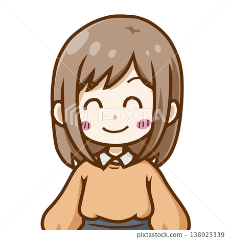 一位笑容燦爛(快樂、成功、慶祝)的女性的Q版插畫——適用於部落格、社交媒體和教育材料。 一位笑容燦爛(快樂、成功、慶祝)的女性的Q版插畫——適用於部落格、社交媒體和教育材料。 138923339