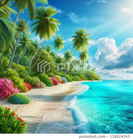 你專屬的私人海灘，一片無人知曉的秘密海灘，一片美麗的沙灘 138924243