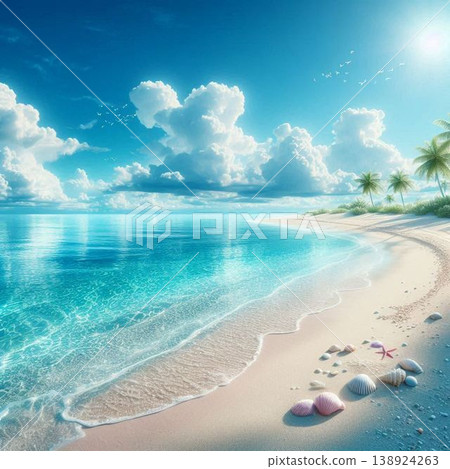 你專屬的私人海灘，一片無人知曉的秘密海灘，一片美麗的沙灘 138924263