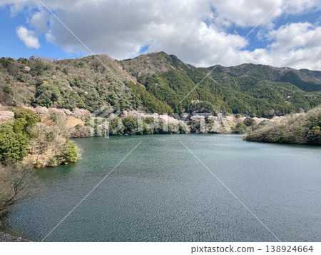 Mountains and wide lakes 138924664