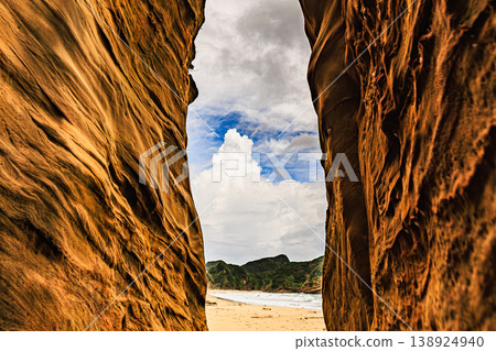 Takezaki Coast on Tanegashima Island, a tropical paradise, boasts dynamic rock formations and a stunning ocean view. Takezaki Coast on Tanegashima Island, a tropical paradise, boasts dynamic rock formations and a stunning ocean view. 138924940