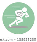 橄欖球運動員的象形圖 138925235