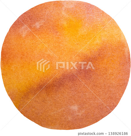 An illustration of a circular icon with a beautiful watercolor pattern. An illustration of a circular icon with a beautiful watercolor pattern. 138926186