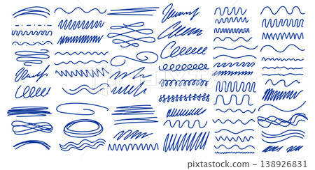 Set hand drawn elements for diary, notes and drafts Set hand drawn elements for diary, notes and drafts 138926831