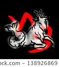 摩羯座插圖和符號 138926869