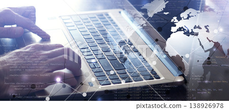 web programming process banner 138926978