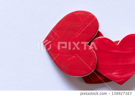 Red heart symbol on a white background Red heart symbol on a white background 138927167