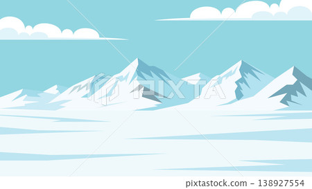 Soft Ice Horizons Arctic Flat Design Minimalism Soft Ice Horizons Arctic Flat Design Minimalism 138927554