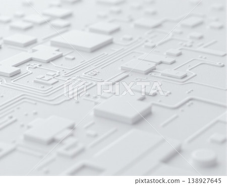 Futuristic AI Microchip with Glowing Blue Fiber Optic Data Streams Futuristic AI Microchip with Glowing Blue Fiber Optic Data Streams 138927645