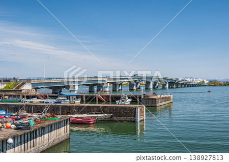 Omi Ohashi Bridge, Otsu City, Shiga Prefecture, Kusatsu City 138927813