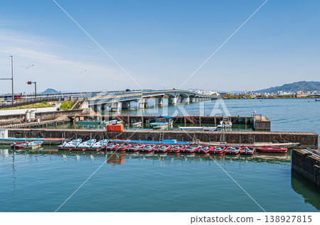 Omi Ohashi Bridge, Otsu City, Shiga Prefecture, Kusatsu City 138927815