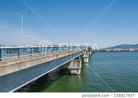 近江大橋、滋賀縣大津市、草津市 近江大橋、滋賀縣大津市、草津市 138927937