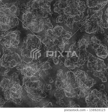 Seamless illustration of a fungal colony. High resolution photo filter. 138928123