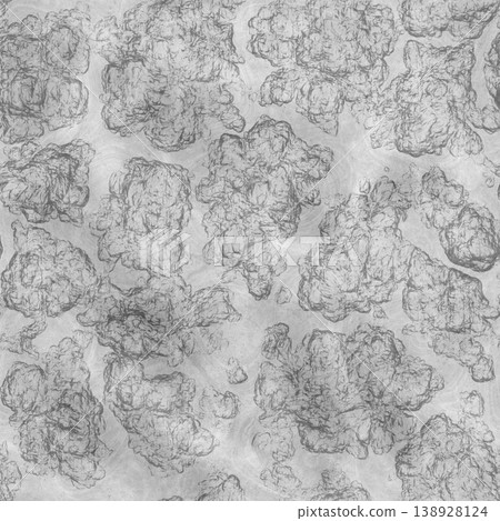 Seamless illustration of a fungal colony. High resolution photo filter. Seamless illustration of a fungal colony. High resolution photo filter. 138928124