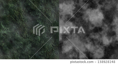 Seamless cave wall surface. Stone texture via an alpha channel. Seamless cave wall surface. Stone texture via an alpha channel. 138928148