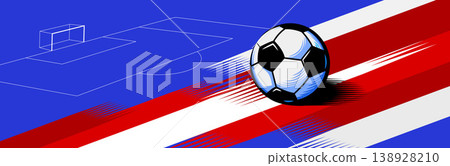 Dynamic Soccer Poster with Action Motion and Championship Theme 138928210