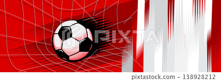 Professional Soccer Background with Goal Field and Motion Lines Professional Soccer Background with Goal Field and Motion Lines 138928212