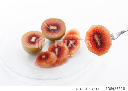 Kiwi, Ruby Red, Red Kiwi Fruit Kiwi, Ruby Red, Red Kiwi Fruit 138928218