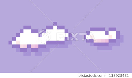 Pixel art cloud. Pixel art cloud. 138928481