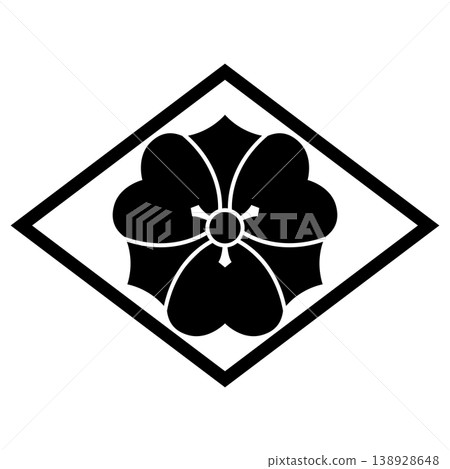 這是家族徽章，圖案是菱形中嵌有劍形三葉草。 138928648