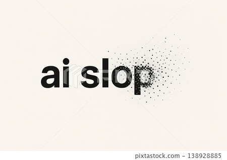 AI Slop Meme Typography Trend Internet Culture Anti AI Concept Design 138928885