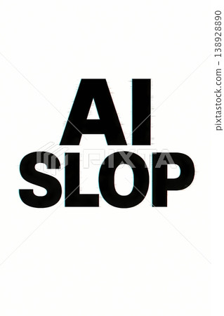 AI Slop Meme Typography Trend Internet Culture Anti AI Concept Design AI Slop Meme Typography Trend Internet Culture Anti AI Concept Design 138928890