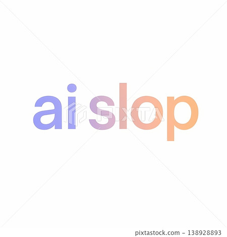 AI Slop Meme Typography Trend Internet Culture Anti AI Concept Design AI Slop Meme Typography Trend Internet Culture Anti AI Concept Design 138928893
