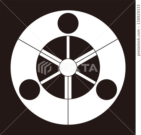 Family crest: Fan crest Family crest: Fan crest 138929333