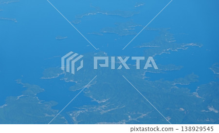 Landscape seen from an airplane Landscape seen from an airplane 138929545
