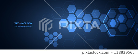 Blue hexagon network abstract background glowing edges create futuristic digital interface, layered nodes and mesh, subtle neon light, corporate banner layout for technology and innovation campaigns Blue hexagon network abstract background glowing edges create futuristic digital interface, layered nodes and mesh, subtle neon light, corporate banner layout for technology and innovation campaigns 138929563