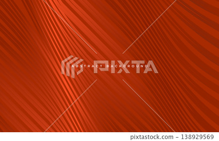 Warm red wave lines abstract background showing smooth diagonal ridges and subtle highlights creating sense of motion and depth with soft satin gloss and studio lighting, highresolution backdrop 138929569