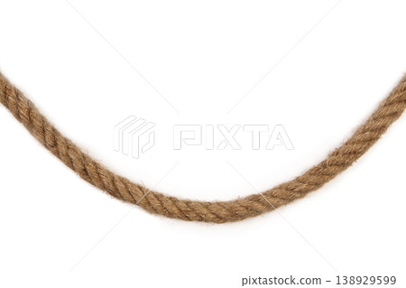 A rope against a white background A rope against a white background 138929599