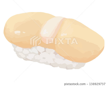 Scallop nigiri sushi 138929737