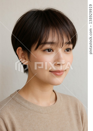 短髮 138929919