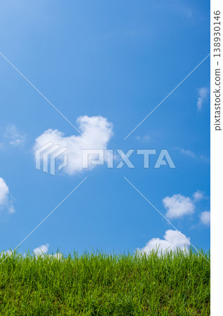 Refreshing summer sky and meadow Refreshing summer sky and meadow 138930146