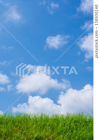 Refreshing summer sky and meadow Refreshing summer sky and meadow 138930148