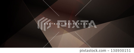 Warm triangular planes form layered composition, abstract background of muted brown gradients and soft shadows, clean angular facets creating elegant minimal aesthetic for branding, presentation, Warm triangular planes form layered composition, abstract background of muted brown gradients and soft shadows, clean angular facets creating elegant minimal aesthetic for branding, presentation, 138930151