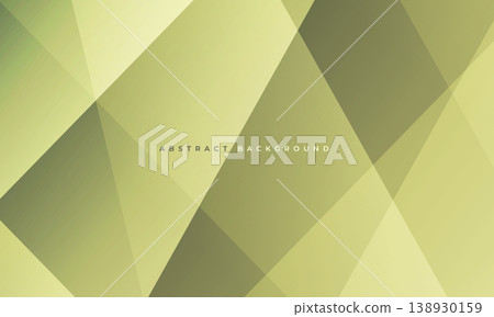 Soft green geometric abstract background with layered translucent diamonds and overlapping triangles, subtle gradient shading, modern minimal mood, clean lines, calm atmosphere, elegant texture 138930159
