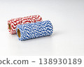 Colorful Red White and Blue Twisted Baker's Twine Rolls for Packaging and Craft Projects 138930189