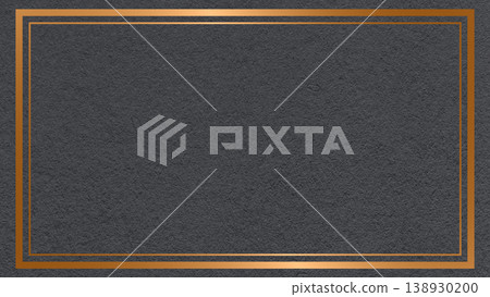 Textured black paper background with metallic copper double frame border and copy space for banner, presentation, template Textured black paper background with metallic copper double frame border and copy space for banner, presentation, template 138930200